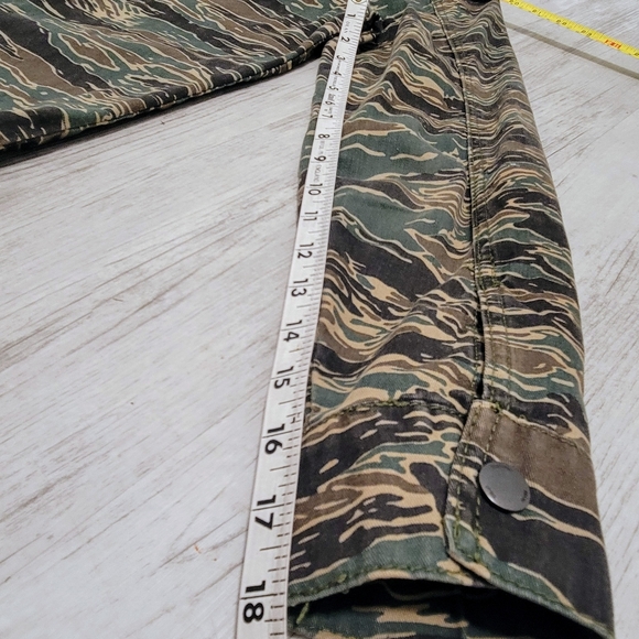 ZARA MAN Camo Denim Full Zip or Button Up Shirt Jacket Long Sleeve Men's S - Picture 15 of 15